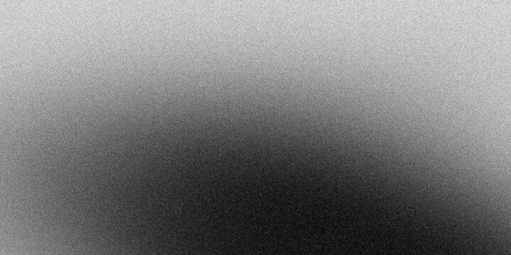 Abstract Black and White Grainy Gradient Background with Noise Texture for Vintage Design, Poster, Overlay, and Digital Banner Paper