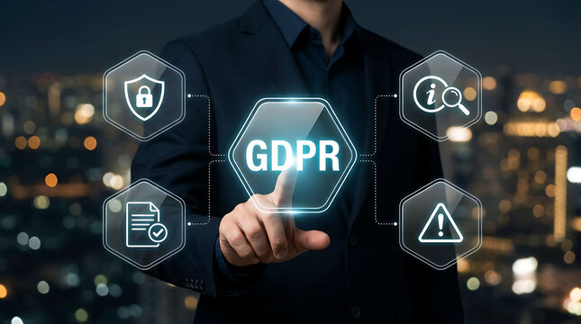 GDPR data protection compliance privacy regulation business concept