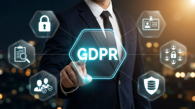 GDPR data protection compliance privacy regulation business concept