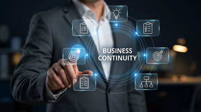 Business continuity plan risk management strategy process concept
