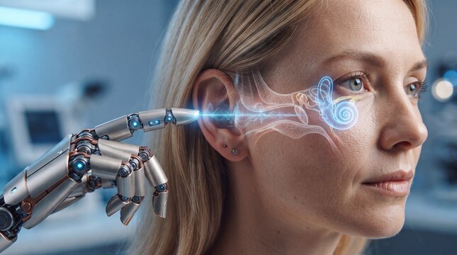 AI Robotic Technology Analyzing Human Ear and Inner Ear for Advanced Hearing Healthcare
