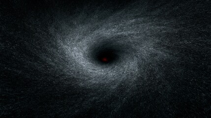 Fototapeta premium Dark swirling vortex with red center representing abstract cosmic energy or black hole in deep space