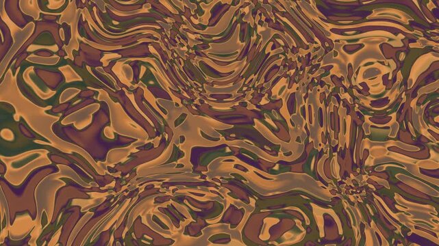 Earthy Camouflage Agate Mineral Liquid Distortion Stage Loop