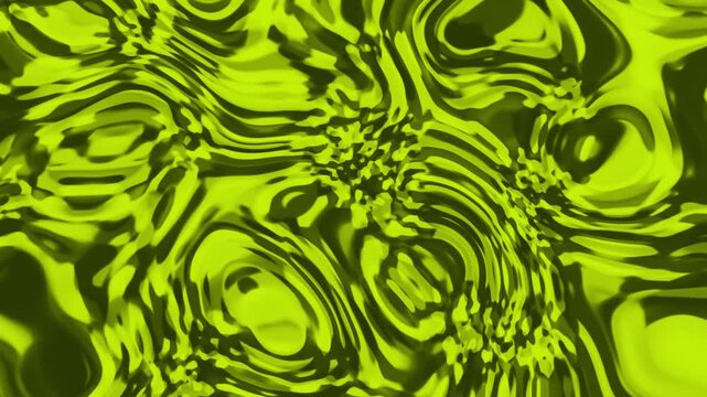 Electric Lime Chartreuse Green Liquid Turbulence Flow Visual