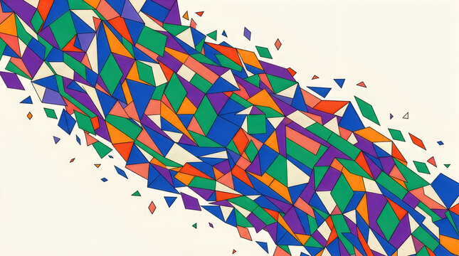 Colorful abstract geometric shapes