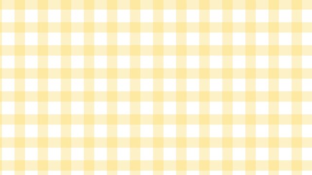 やさしく温かみのあるイエローのギンガムチェック柄背景素材