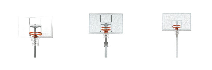 Set Basketball Hoop Backboard Sports Equipment Professional Game Court Structure Athletic Competition League Hoop Hoop Training Accessory Play Ground Gear © laskhar