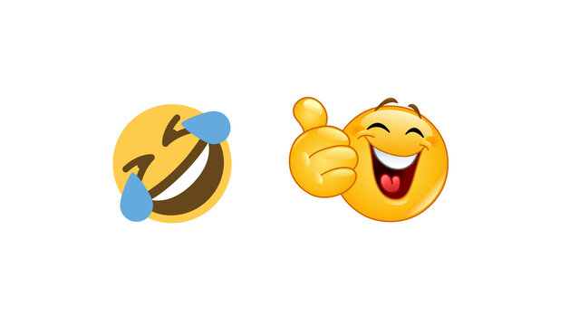Funny laughing icon isolated on transparent background. Cheerful PNG symbol for humor, happiness, emojis, reactions, social media, apps, websites and graphic design projects.