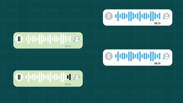 Whatsapp Audio conversation Audio Voice Message Interface