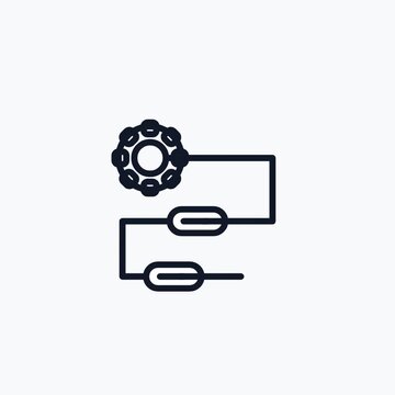 Workflow Pipeline Process Animated Icon Motion