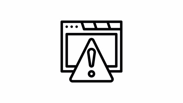 browser minimalist stroke animation