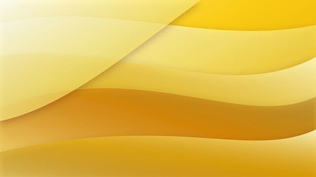Vibrant yellow and orange abstract flowing wave background. 4K Video