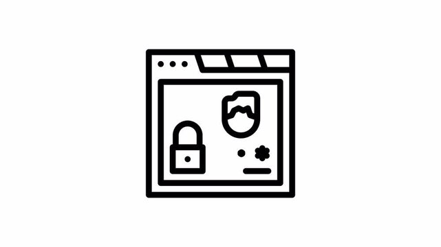 fake minimalist stroke animation