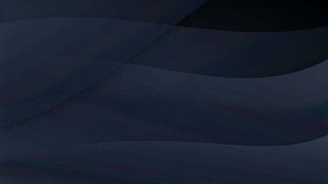 Deep navy abstract background with fluid dark waves. 4K Video