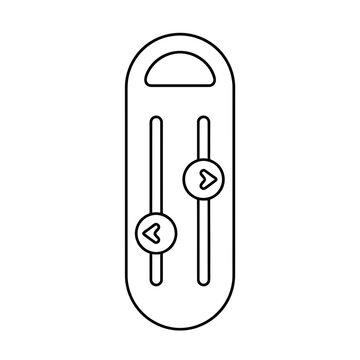 Control sliders with arrow icons