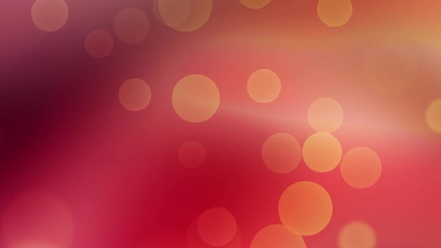 Warm ruby red and golden amber gradient motion loop with floating bokeh lights. Perfect for festive event video overlay, elegant backdrop, and presentation intro