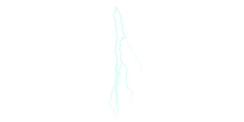 Obraz premium Abstract light streak with glowing cyan particles on a clean white background