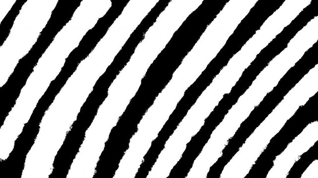 Zigzag brush transition motion graphic. Transition from right bottom corner to left top corner paper texture reveal opener. Looping zig zag hand drawn animation 4k transparent alpha channel.