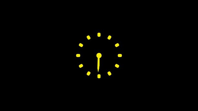 Clock line icon, timer isolated on white background. Simple alarm clock Icon vector illustration. Business watch. Simple desktop clock.