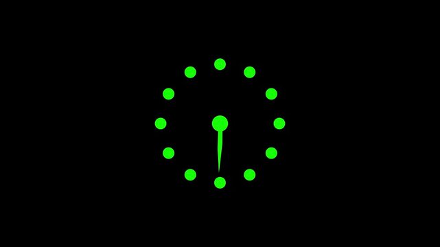 Simple Round Clock for Concepts of Time Management and Scheduling.
