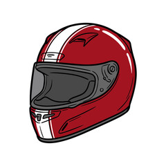 Fototapeta premium Racing Helmet Protective Gear for Motorsports
