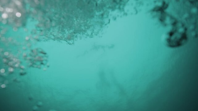 POV drowning from 15 meters deep.