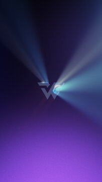 Vertical Professional Logo Intro &ndash; Volumetric Light Rays Brand Opener Gradient Background for Short-Form Video
