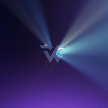 Square Professional Logo Intro &ndash; Volumetric Light Rays Brand Opener Gradient Background for Social Media