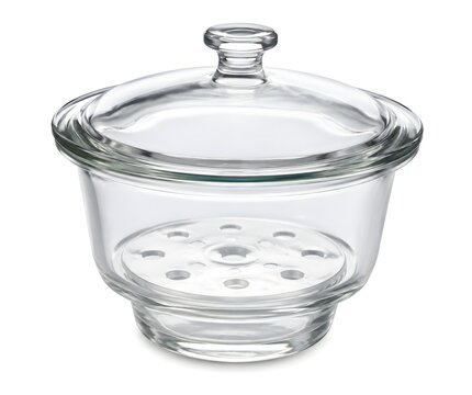Glass Desiccator Jar for Laboratory Sample Storage Moisture Control Scientific Research and Precision Testing Applications