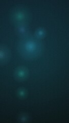 Fototapeta premium Abstract dark cyan background, with soft glowing, light orbs and, grainy texture for wallpaper
