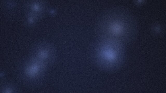 Dark blue background, featuring soft glowing, circular orbs with, a subtle grainy, texture overlay