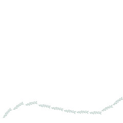Fototapeta premium Minimalist botanical border design with delicate leaf pattern