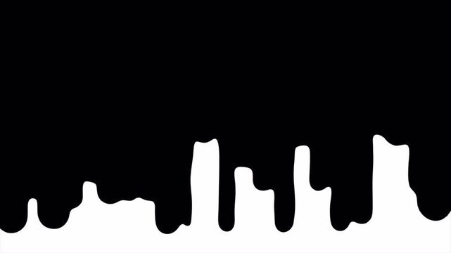Dripping Liquid Reveal Transition from Top with Reverse Animation and White Alpha