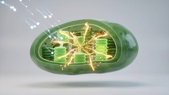 Continuous Chloroplast Photosynthesis Engine Botanical Science