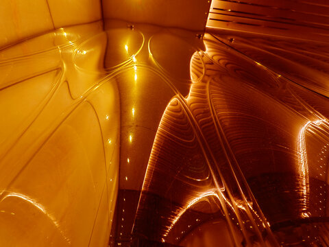 Glittering liquid flows showcasing detailed fractal designs and soft illumination