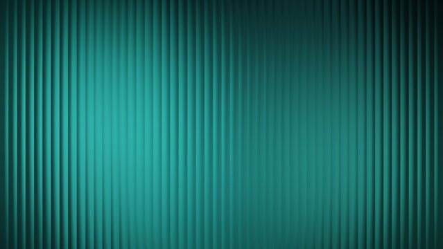 abstract teal green background with vertical fluted glass texture elegant ribbed lines pattern with glowing gradient light for modern graphic design