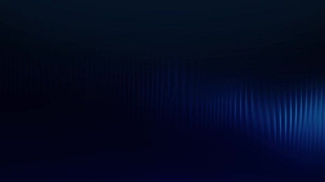 Abstract Dark Blue Gradient Background with Elegant Fluid Wave Ripples and Smooth Digital Textures