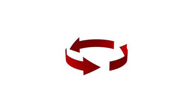 reload white icon animation on green background