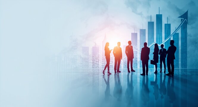 Corporate Business Planning with business chart Teamwork Concept illustrating strategic planning and collaborative business efforts concept as Corporate business planning with charts illustrating stra