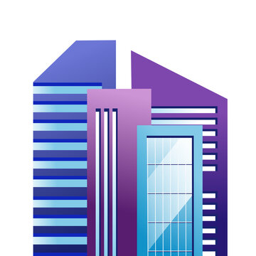Modern Office Building Illustration