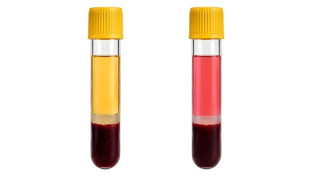 Normal Serum vs Hemolyzed Serum in Serum Separator Tube SST