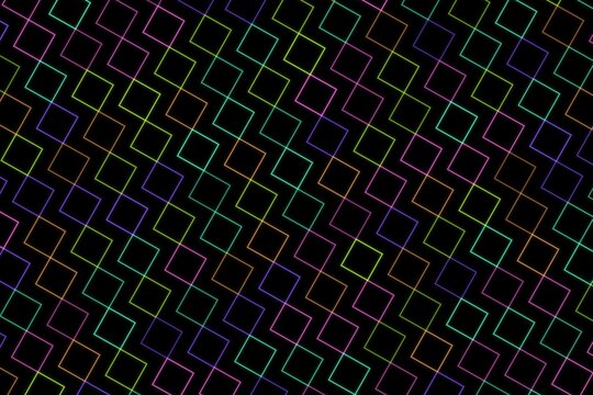 Abstract digital grid pattern with glowing lines and squares