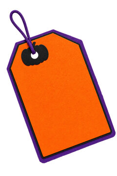 Orange price tag with eye sticker