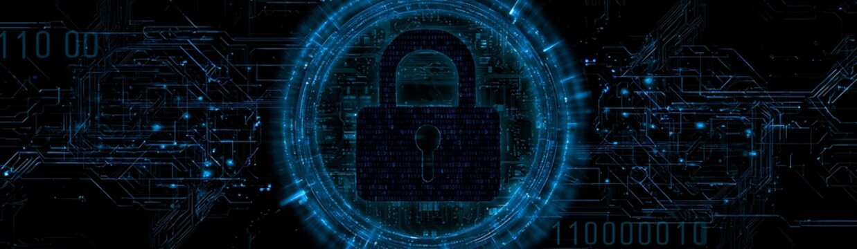 Secure digital space. Virtual confidential, programming protection.