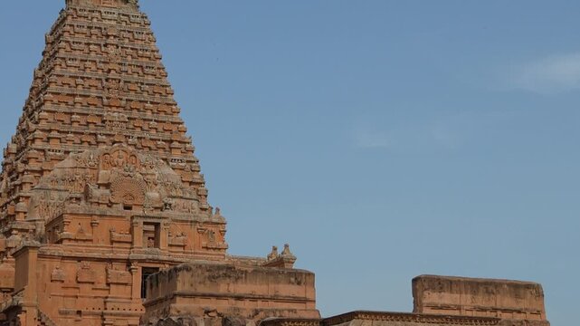 Brihadeeswarar Temple, Brihadisvara Temple, Thanjai Peruvudaiyar Kovil, Tanjore Big Temple, Shiva Temple, Thanjavur, Tamilnadu, India. King Raja Raja Cholan, UNESCO World Heritage Site. Archaeological