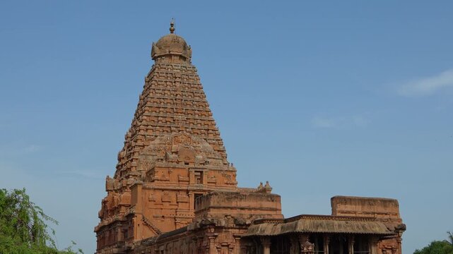 Brihadeeswarar Temple, Brihadisvara Temple, Thanjai Peruvudaiyar Kovil, Tanjore Big Temple, Shiva Temple, Thanjavur, Tamilnadu, India. King Raja Raja Cholan, UNESCO World Heritage Site. Archaeological