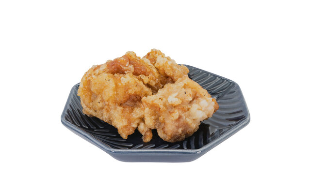 鶏の唐揚げ　背景透過　マクロ