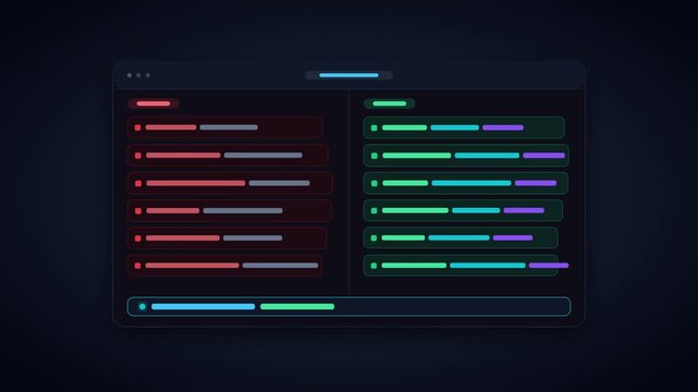 Code refactoring diff viewer with legacy and optimized blocks