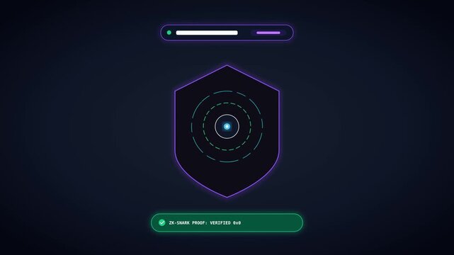 Zero knowledge proof cryptographic shield and reticle validator