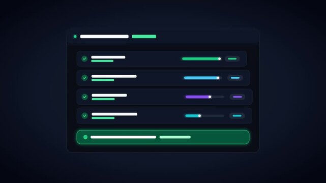 Parallel automated unit test runner dashboard with zero failures